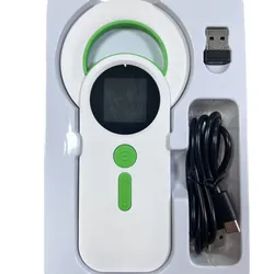 เครื่องอ่านชิปสัตว์แบบพกพา RFID แก้วแท็ก สแกนเนอร์ไมโครชิป