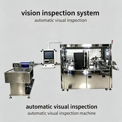 Flaschenverschluss-Erkennungsausrüstung, visuelle Inspektionsmaschine für Verschlüsse mit automatischer Sortierung und Ablehnung, Inspektion auf Grate, Blitze, Kratzer, Farbe, Risse und unregelmäßige Mündungsrandfehler