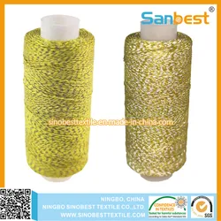 Hochwertiger Polyester reflektierender Stickgarn für Kleider