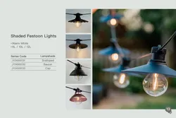 Acessório de Festão para Varanda Terraço à Prova de Tempo com Iluminação LED