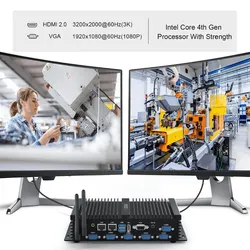 Fábrica de Mini PC Barato Hystou DDR4 Core I5 Computador Sem Ventoinha
