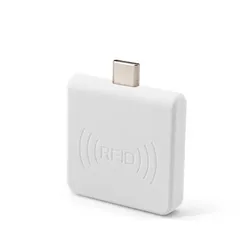 เครื่องอ่านแท็ก RFID ขนาดเล็ก USB 14443A เครื่องอ่านพกพาสำหรับโทรศัพท์ Android