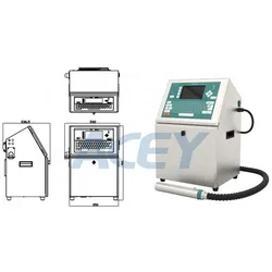 自動有効期限文字コード印刷機インクジェットバッチコードプリンターコンベヤー付き