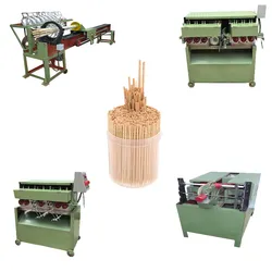 Máquina de Fazer Palitos de Dente de Bambu Máquina de Produção de Palitos de Dente Máquina de Processamento de Palitos de Dente de Madeira