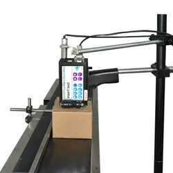 Stampante di codici etichetta portatile a getto d'inchiostro continuo per plastica, vetro, cartone, tubo