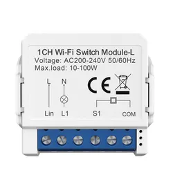 Módulo de Interruptor de Luz Inteligente WiFi SLS Tuya 1 Módulo de Interruptor de Relé de Gangue