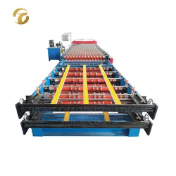 Máquina de Formação de Rolos de Camada Dupla com Estrutura Robusta e Sistema de Controle PLC