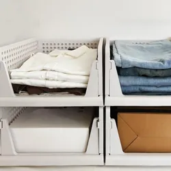 Neues Zuhause Verwendung Stapelbare Faltbare Schubladenstil Mehrstufige Kleiderspeicherbox