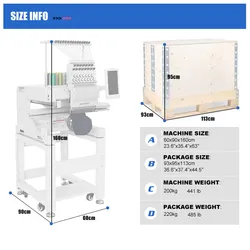 Revhon Stickerei Eine Kopf Stickmaschine Computerisierte Stickmaschine