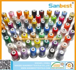 Bunte Polyester-Stickgarn auf Mini-Spule