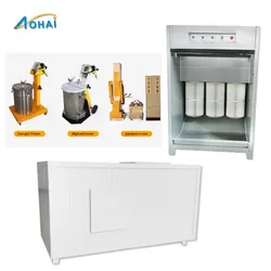Sistema de Cabine de Pulverização de Pó Manual com Eletrostática Linha Automática de Revestimento a Pó