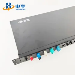 1u 19 Estrutura de Distribuição de Fibra Montada em Rack de 1U Box/12/24core Painel de Conexão Óptica de Fibra