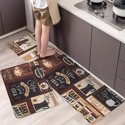 Tapete Retangular para Cozinha - Tapete Estilo Fazenda, Dobrável, Absorvente, Antiderrapante, Tapete para Porta de Casa