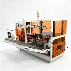 Kartonschachtel-Transportlinie mit Kartonaufrichter und Verpackungsmaschine