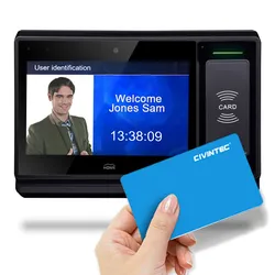 7 Sistema di rilevamento delle presenze con schermo LED touch da pollice e tracciamento del tempo tramite impronta digitale