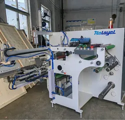Einfach zu bedienende Raloyal Non-Stop Turret Kleberlose Schneid- und Wickelmaschine