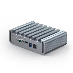 Hystou Fabrik OEM Industrieller Eingebetteter Desktop-Computer HDMI 4K Anzeige WiFi Bluetooth Windows Linux CNC Robustes Gehäuse Lautlos Mini-PC