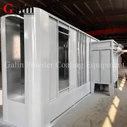 Galin Automatische Pulverbeschichtungs-Sprühkabine mit Rückgewinnungsfilter und Schienen