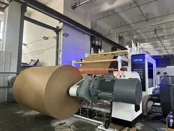 Paperschneidemaschine Papierrollen-Schneider-Wickelmaschine Papierverarbeitungsmaschine Papierschneider-Maschine Doppelbodenrollen Papierwickelmaschine