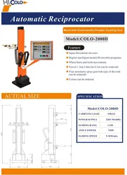 Macchina per rivestimento a polvere automatica con reciprocatori per linea automatica