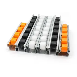 Sistema de Prateleira de Fluxo com Trilho Deslizante Metálico Industrial