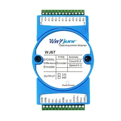4-Channel Differenzieller Encoder Pulszähler Geschwindigkeitsmessung Modbusrtu