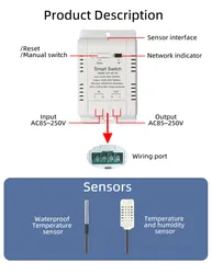 WiFi Smart Temperatur-Feuchtigkeits-Schaltmodul