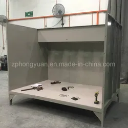 Cabine de Pintura em Pó Hongyuan com Sistema de Recuperação de Pó com Cartuchos de Filtro