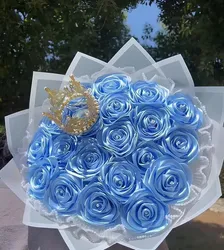 Hochwertiges 100% Polyester Einseitiges Doppelseitiges Buntes Polyester Satinband Geschenkverpackungsband für Dekoration DIY Geschenkband Blumenband