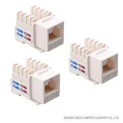 Conector UTP CAT6 Jack Keystone RJ45 Módulo de Rede Jack CAT6 Conector Ethernet 8p8c Módulo Jack Keystone