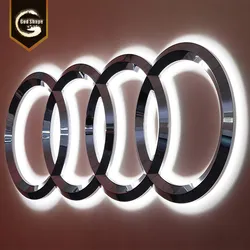 広告用フロントリット 3D LED文字ボードライトボックスディスプレイ建物看板