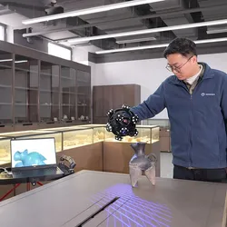 Sistem Pemindaian Laser Cerdas dan Nirkabel Pemrosesan Titik Awan Pemindaian Cepat Scanology 3D