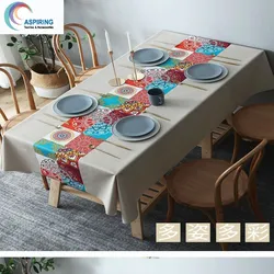 Tovaglia in vinile per tavolo da cucina, tovaglia in PVC lavabile per tavolo rettangolare
