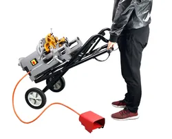 O tubo de alta eficiência de transporte fácil Thrading máquina portátil de Duas Polegadas Máquina Threader do Tubo