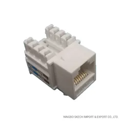 Conector UTP CAT6 Jack Keystone RJ45 Módulo de Rede Jack CAT6 Conector Ethernet 8p8c Módulo Jack Keystone