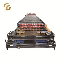 Hochwertige Produktionslinie Intelligente Doppelstock-Rollformmaschine