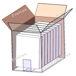 Imballatore automatico per scatole di carta per impilamento scatole