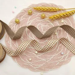 Osterchecks Band Polyester Geschenkverpackung Party DIY