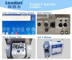Leadjet Kleine Karakter Datum Letter/Qr Code Inkjet Printen Coderen Machine