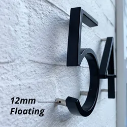 Personalização de Fábrica Externa Moderna à Prova de Ferrugem 3D Placa de Metal Flutuante
