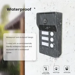 Neues Design wasserdichte IP-Türklingel Nachtsicht Video-Intercom Farbkamera