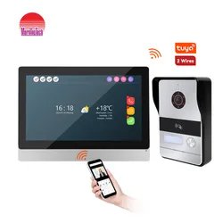 2wire Hỗ trợ Intercom IP Ứng dụng Tuya Điều khiển từ xa 2K Hệ thống Điện thoại Video Cửa