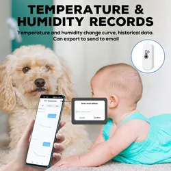 Fernbedienung Monitor Tuya Wi-Fi Smart Feuchtigkeits-Temperatursensor