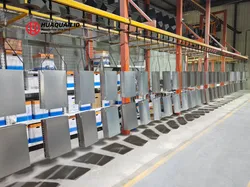 Flexibles Layout Elektrostatik-Pulverbeschichtungs-Produktionslinien-System
