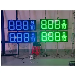 Außenbereich wasserdichtes RF-Fernbedienung 20 Zoll 24 Zoll 7 Segment LED Tankstellendisplay digitale Beschilderung und Displays