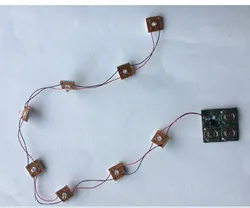 LED-Blitzlicht Einzelne LED-Leuchten Knopfzellenstromversorgung