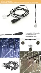Intelligente programmierbare 3D LED-Lichtwürfel DMX512 RGB-Farbenwechselnde Infinity-Spiegelräume Projekt Pixel LED-Lichterkette