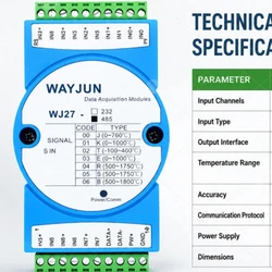 โมดูลการเก็บข้อมูลสัญญาณเทอร์โมคัปเปิลประเภท J/K/T/E/R/S/B