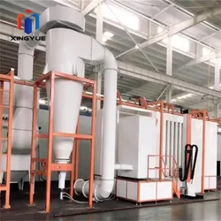 Cabine de Pintura a Pó Automática Xingyue com Sistema de Funil de Pó de Alta Capacidade