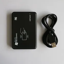 เครื่องอ่าน RFID สำหรับการควบคุมการเข้าถึง ขนาดเล็ก ขนาดมินิ แบบตั้งโต๊ะ พร้อมการเข้ารหัส USB